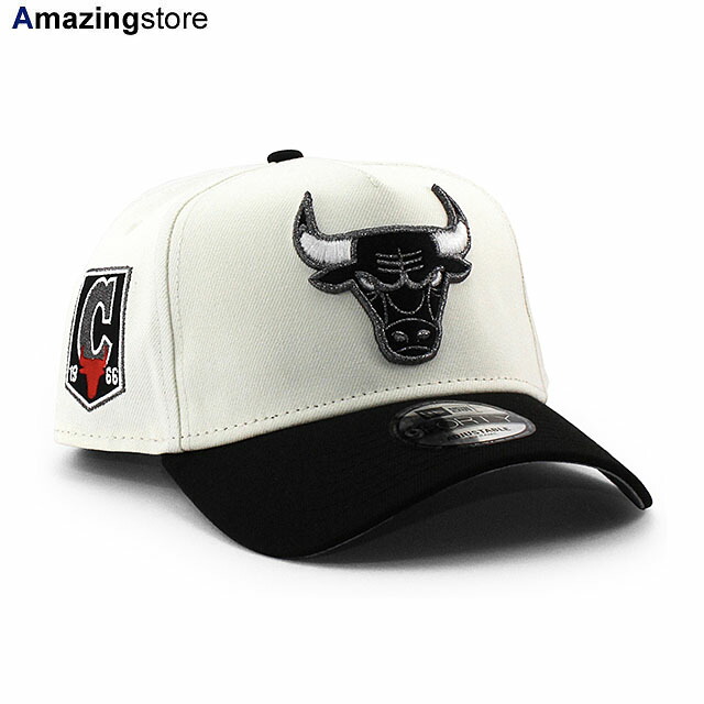 EU限定 ニューエラ キャップ スナップバック 9FORTY シカゴ ブルズ NBA 1966 INAUGURAL SEASON GREY BOTTOM A-FRAME SNAPBACK CAP CREAM BLACK NEW ERA CHICAGO BULLS 帽子 メンズ レディース 男女兼用 ブラック /BLK EU940AF サイドパッチ エーフレーム SIDE PATCH 26_1
