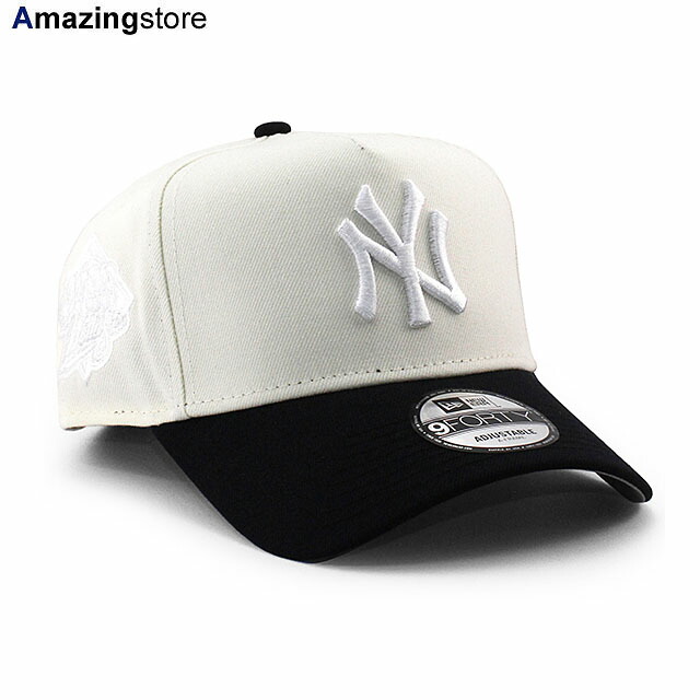 EU限定 ニューエラ キャップ 9FORTY スナップバック ニューヨーク ヤンキース MLB 1999 WORLD SERIES GREY BOTTOM A-FRAME SNAPBACK CAP CREAM NAVY NEW ERA NEW YORK YANKEES 帽子 メンズ レディース 男女兼用 940AF エーフレーム ワールドシリーズ EU940AF 26_1