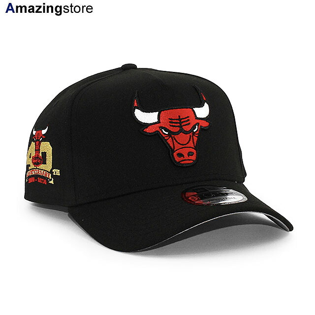EU限定 ニューエラ キャップ スナップバック 9FORTY シカゴ ブルズ NBA 40TH ANNIVERSARY GREY BOTTOM A-FRAME SNAPBACK CAP BLACK NEW ERA CHICAGO BULLS 帽子 メンズ レディース 男女兼用 ブラック /BLK EU940AF サイドパッチ エーフレーム SIDE PATCH 26_2｜Amazingstore