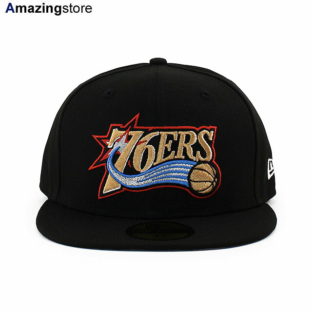 ニュー内鰓 旗がしら 59FIFTY 兄弟愛の都市 セブンティシクサーズ NBA 1997-2008 HARDWOOD CLASSICS FITTED CAP BLACK NEW ERA PHILADELPHIA 76ERS 5950 ウディアレン アイバーソン Allen Iverson 篭球 鳥打ち帽 ベイスボール帽 26_5RE_0525