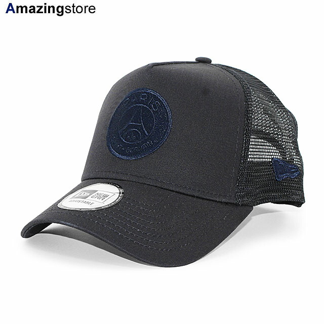 ニュー内鰓 メッシュ旗がしら 光の都市 サンジェルマン FC PSG TONAL E-FRAME TRUCKER MESH CAP NAVYOUT NEW ERA PARIS SAINT-GERMAIN FC スナップバック SNAPBACK イーフレーム かぶり笠 メンズ レディース 男女兼用 米国海軍 26_3