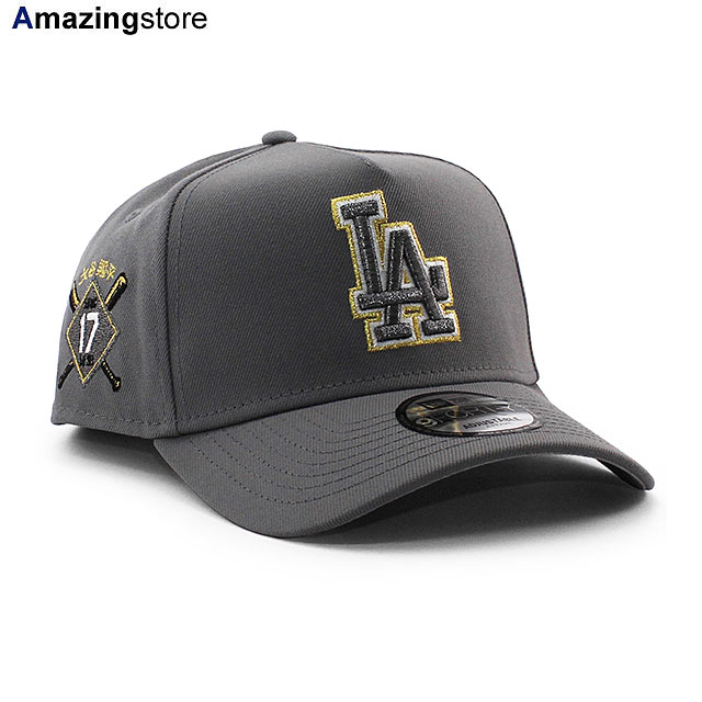 EU限定 大谷翔平モデル ニューエラ キャップ 9FORTY スナップバック ロサンゼルス ドジャース MLB OHTANI SHOHEI 50-50 GREY BOTTOM A-FRAME SNAPBACK CAP GRAY NEW ERA LOS ANGELES DODGERS 帽子 メンズ レディース サイドパッチ エーフレーム グレー /GREY EU940AF 26_3