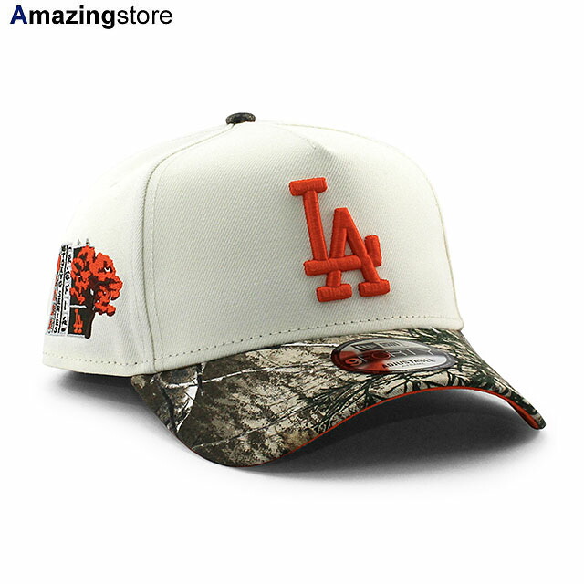 EU限定 ニューエラ キャップ 9FORTY スナップバック ロサンゼルス ドジャース MLB TOKYO SERIES ORANGE BOTTOM A-FRAME SNAPBACK CAP CREAM REAL TREE CAMO NEW ERA LOS ANGELES DODGERS 帽子 メンズ レディース サイドパッチ エーフレーム 東京 EU940AF 26_4RE_0406