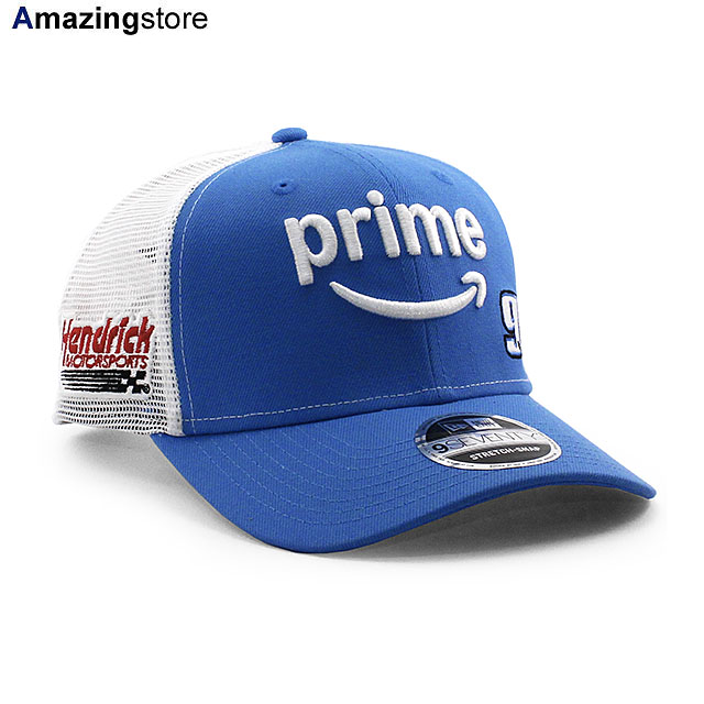 ニューエラ キャップ 9SEVENTY ストレッチ スナップバック ナスカー チェイス エリオット AMAZON PRIME STRETCH MESH SNAPBACK CAP LIGHT BLUE WHITE NEW ERA NASCAR CHASE ELLIOTT メッシュキャップ 970SS 帽子 メンズ レディース 男女兼用 ライトブルー 26_6｜Amazingstore