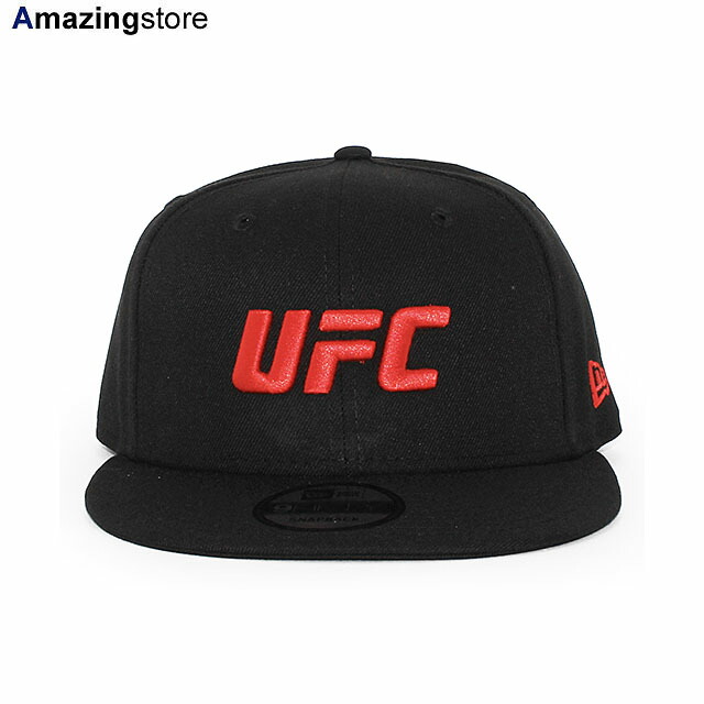 ニューエラ キャップ 9FIFTY スナップバック UFC LOGO SNAPBACK CAP BLACK RED NEW ERA 帽子 メンズ レディース 男女兼用 総合格闘技 950 ブラック /BLK 26_6｜Amazingstore