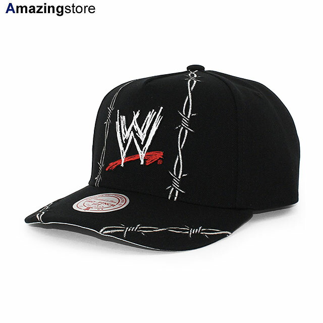 ミッチェル＆ネス WWE キャップ スナップバック WIRE PRO PINCH SNAPBACK CAP BLACK MITCHELL&NESS 帽子 メンズ レディース 男女兼用 MITCHELL AND NESS WRESTLEMANIA レッスルマニアSMACK DOWN スマックダウン RAW ロー NXT ブラック /BLK 26_6｜Amazingstore 8,833円