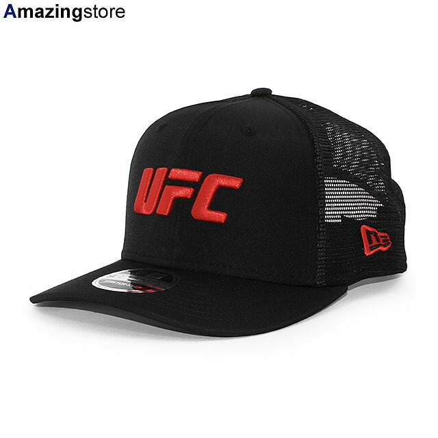 ニューエラ メッシュキャップ 9SEVENTY UFC TRUCKER MESH CAP BLACK NEW ERA スナップバック SNAPBACK 帽子 メンズ レディース 男女兼用 総合格闘技 970SS ブラック 26_7RE_0721｜Amazingstore
