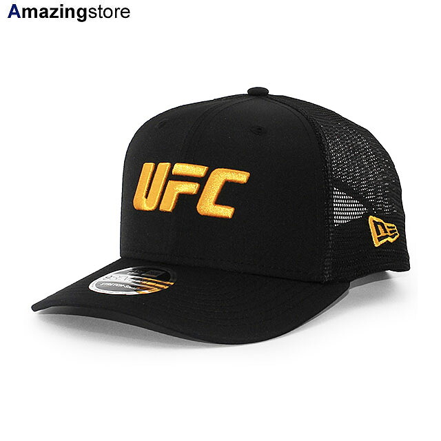 ニューエラ メッシュキャップ 9SEVENTY UFC TRUCKER MESH CAP BLACK NEW ERA スナップバック SNAPBACK 帽子 メンズ レディース 男女兼用 総合格闘技 970SS ブラック 26_6RE_0624｜Amazingstore