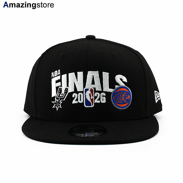 NBAファイナルモデル サンアントニオ スパーズ vs ニューヨーク ニックス ニューエラ キャップ 9FIFTY スナップバック 2026 NBA FINALS MATCHUP SNAPBACK CAP BLACK NEW ERA SAN ANTONIO SPURS NEW YORK KNICKS 帽子 メンズ レディース 男女兼用 ユニセックス 950 26_7｜Amazingstore