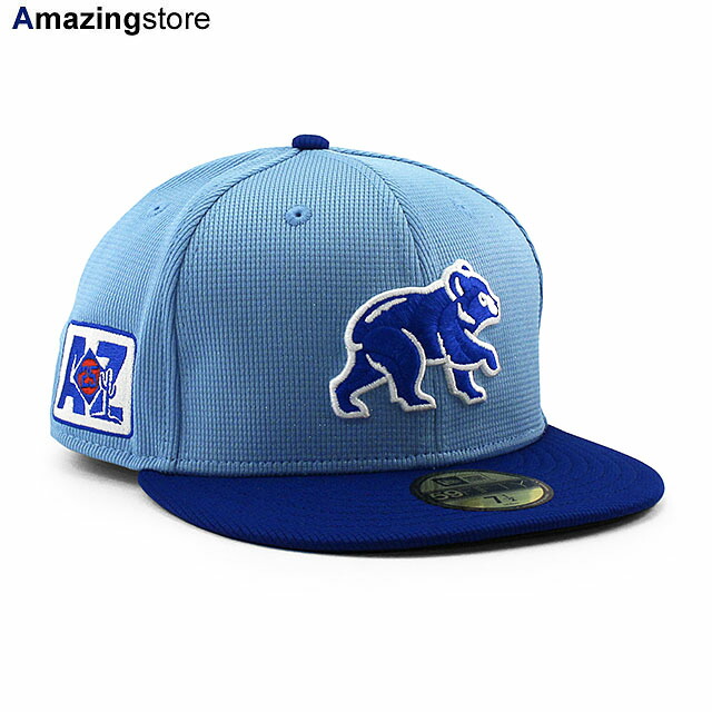 ニューエラ キャップ 59FIFTY シカゴ カブス 2025 MLB SPRING TRAINING BP FITTED CAP LIGHT BLUE ROYAL NEW ERA CHICAGO CUBS 帽子 メンズ レディース 男女兼用 ライトブルー /BLUE スプリングトレーニング 鈴木誠也 26_4RE_0428|Amazingstore