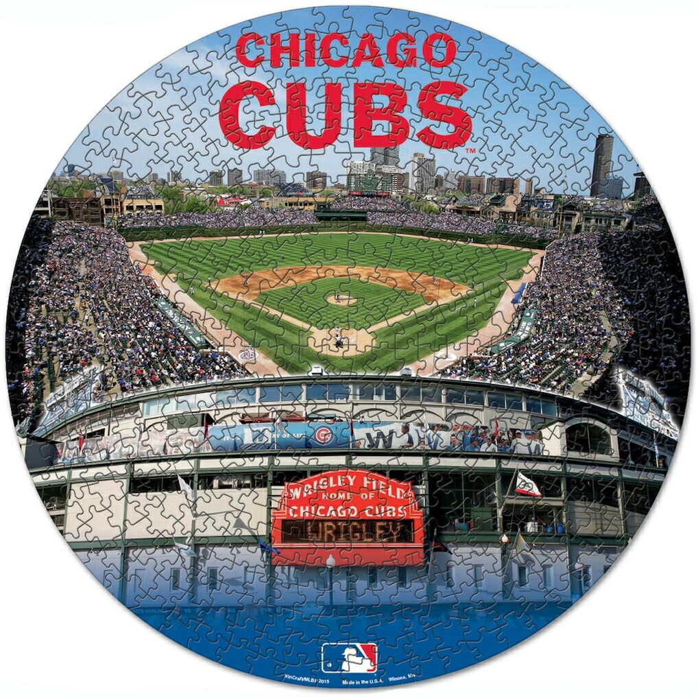 ウィンクラフト ジグソーパズル シカゴ カブス MLB ROUND 500-PIECE PUZZLE WINCRAFT CHICAGO CUBS 野球 デコレーション クリスマス