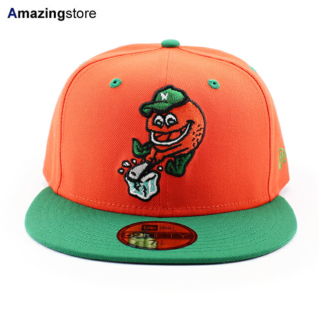 ニューエラ キャップ 59FIFTY ノーフォーク タイズ MiLB THEME NIGHT FITTED CAP ORANGE GREEN NEW ERA NORFOLK TIDES / 帽子 メンズ レディース ボルチモア オリオールズ BALTIMORE ORIOLES 25_11