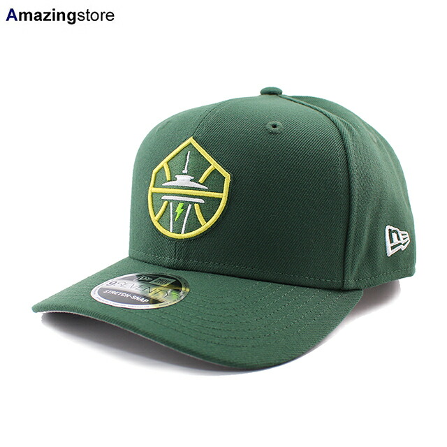 ニューエラ キャップ 9SEVENTY ストレッチ スナップバック シアトル ストーム WNBA STRETCH SNAPBACK CAP GREEN NEW ERA SEATTLE STORM