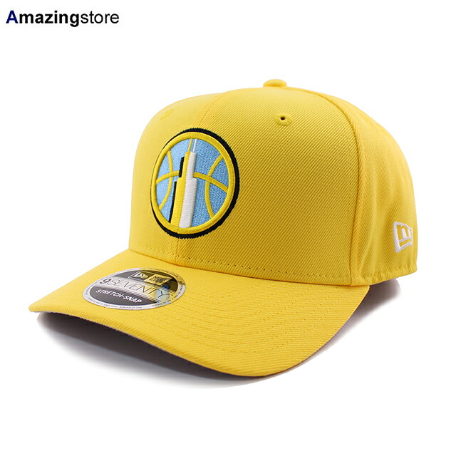 ニューエラ キャップ 9SEVENTY ストレッチ スナップバック シカゴ スカイ WNBA STRETCH SNAPBACK CAP YELLOW NEW ERA CHICAGO SKY