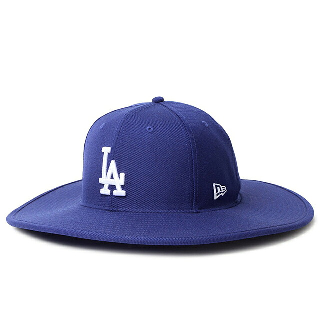 ニューエラ ロングブリムハット ロサンゼルス ドジャース MLB FITTED LONG BRIM HAT DARK ROYAL BLUE｜Amazingstore