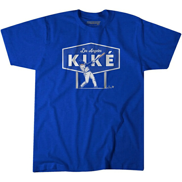 キケ ヘルナンデスモデル 海外取寄 ロサンゼルス ドジャース Tシャツ L.A KIK? T-SHIRT ROYAL BLUE BREAKINGT LOS ANGELES DODGERS ENRIQUE HERN?NDEZ ロイヤルブルー｜Amazingstore