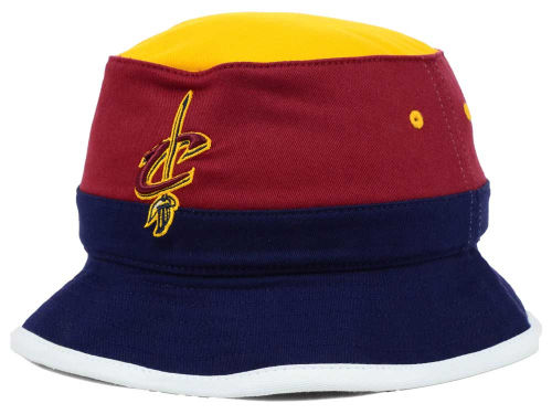 MITCHELL&NESS CLEVELAND CAVALIERS 【COLOR-BLOCK BUCKET HAT/BUR-NAVY-GOLD】 ミッチェル＆ネス クリーブランド キャバリアーズ バケットハット [帽子 ヘッドギア キャップ 大きい サイズ メンズ レディース LA NY 15_8_3MN]