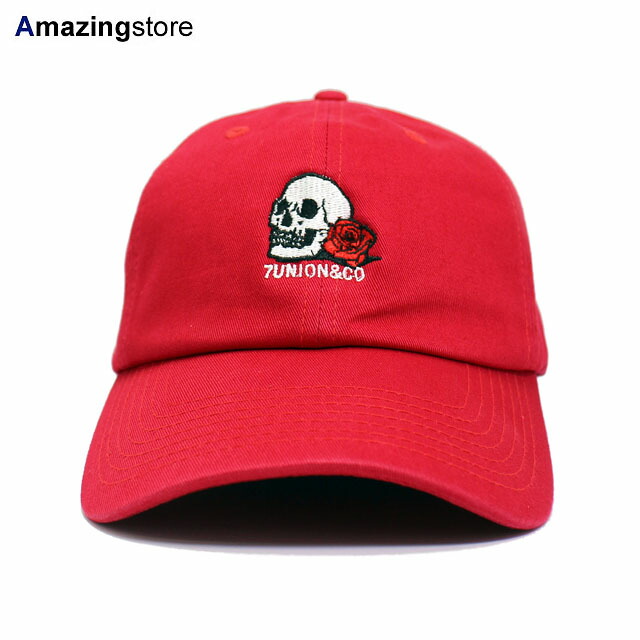 【対応】7ユニオン ストラップバック 【SKULL&ROSE STRAPBACK/RED】 7UNION [20_8_4SU20_8_5]