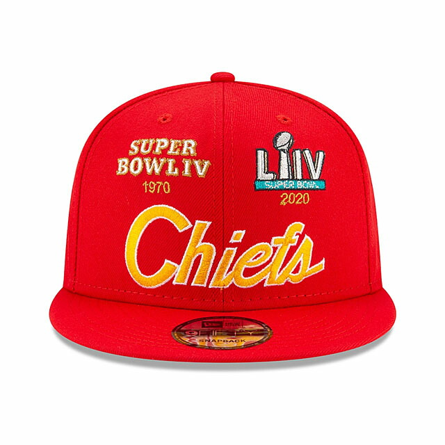 ニューエラ 9FIFTY スナップバック キャップ カンザスシティ チーフス 【NFL SUPER BOWL PATCHES SCRIPT SNAPBACK CAP/RED】 NEW ERA KANSAS CITY CHIEFS レッド [22_9RE_0913]