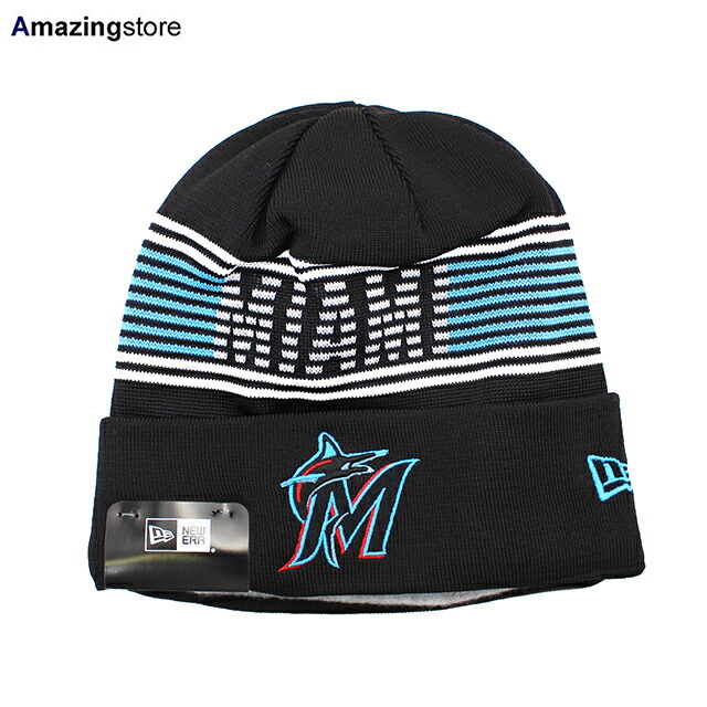 ニューエラ ニット ビーニー フロリダ マーリンズ MLB SPORTS KNIT BEANIE BLACK NEW ERA FLORIDA MARLINS