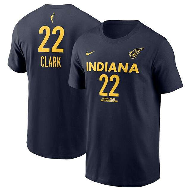 海外取寄 ケイトリン・クラークモデル ナイキ バスケ インディアナ フィーバー WNBA DRAFT NAME&NUMBER T-SHIRT NAVY INDIANA FEVER CAITLIN CLARK