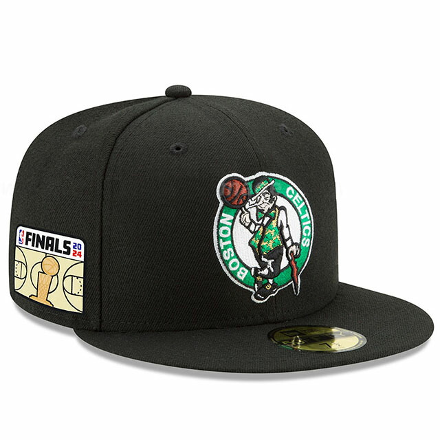 ニューエラ キャップ 59FIFTY ボストン セルティックス 2024 NBA FINALS SIDE PATCH FITTED CAP BLACK NEW ERA BOSTON CELTICS｜Amazingstore