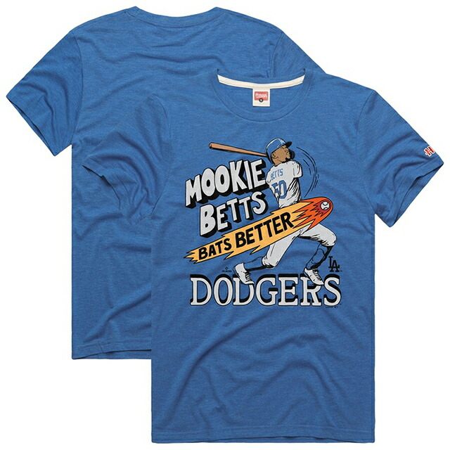 ムーキー ベッツモデル 海外取寄 Tシャツ GRAPHIC PLAYER T-SHIRT ROYAL BLUE ロサンゼルス ドジャース HOMAGE LOS ANGELES DODGERS MOOKIE BETTS オマージュ ロイヤルブルー｜Amazingstore