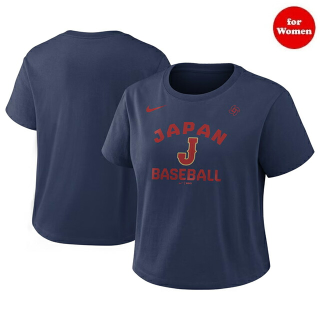 海外取寄 ナイキ WBC 日本代表 女性用 Tシャツ WOMEN 2026 WORLD BASEBALL CLASSIC MODERN T-SHIRT NAVY NIKE JAPAN