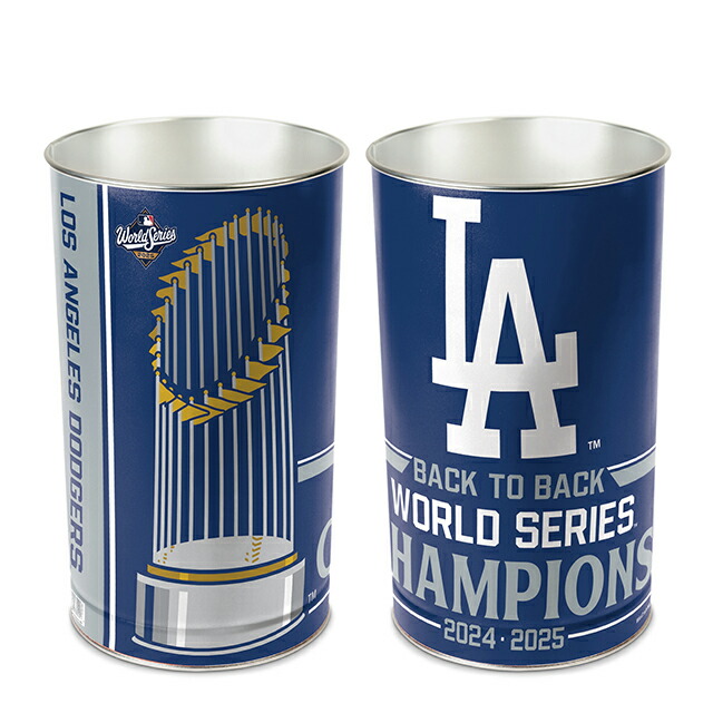 楽天市場】ロサンゼルス ドジャース公式グッズロゴ ゴミ箱 DODGERS