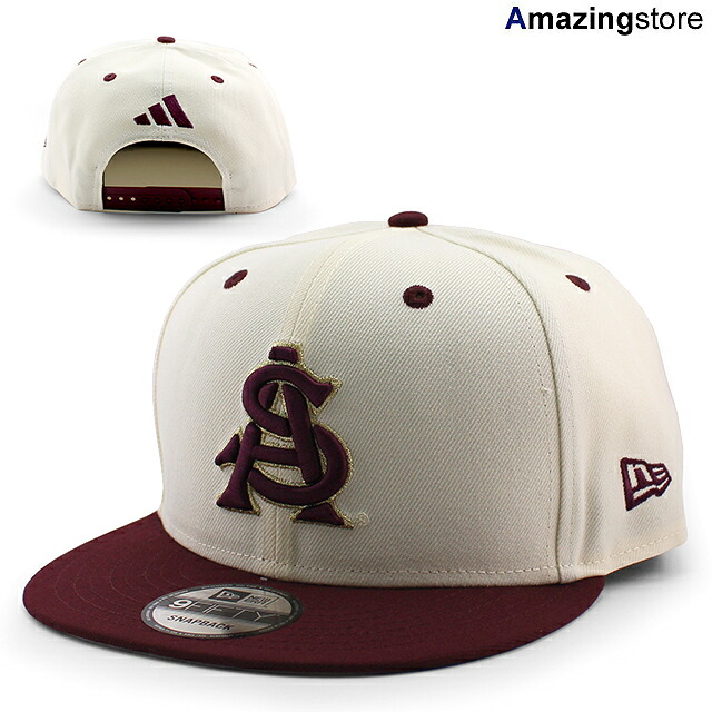 アディダスコラボ ニューエラ キャップ 9FIFTY アリゾナステイト サンデビルズ NCAA SNAPBACK CAP CHROME WHITE MAROON NEW ERA ARIZONA STATE SUN DEVILS ASU ADIDAS スナップバック 大学 カレッジ 帽子 メンズ レディース 950 カレッジ 大学 COLLEGE 26_4RE_0403｜Amazingstore