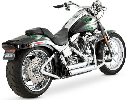 VANCE＆HINES ショートショット スタッガード クローム　1986～11年ソフテイル