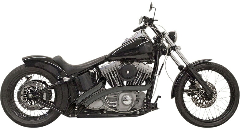 Bassani ラジアルスイーパー 本体:ブラック ヒートシールド:ブラック 1991~17年ダイナ、1986~17年ソフテイル|アンバーピース