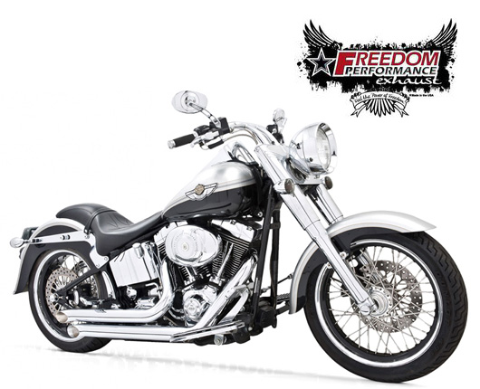 マフラー 送料無料 Freedom Performance Exhaust ディクラレーションターンアウト ソフテイル用 08年以降fxcw Fxsbモデル クローム ハーレーパーツ Collabforge Com