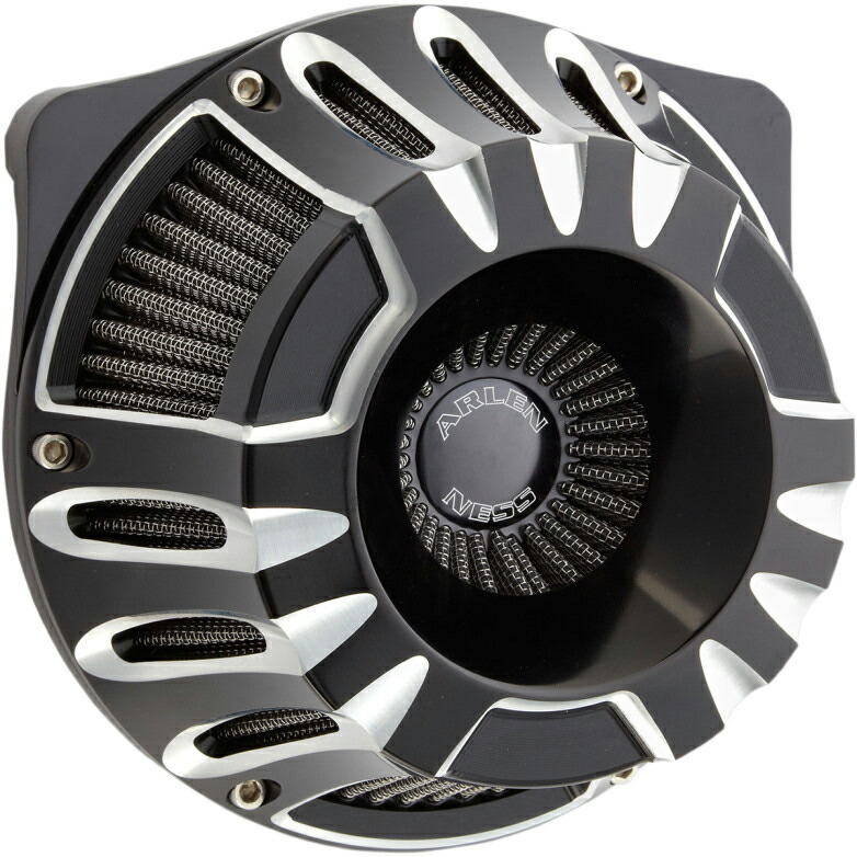 新品未使用アレンネス　10ゲージインバーテッドエアクリーナー　オールブラック Arlen Ness 10ゲージ・INVERTEDエアクリーナー オールブラック
