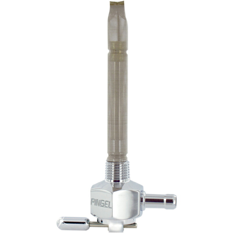 POWER-FLO 1/4&rdquo;フューエルバルブ　Hose outlet facing inward｜アンバーピース