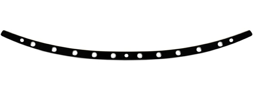HOLES ウインドシールドトリム ブラックコントラスト 1996～13年FLHT FLHX