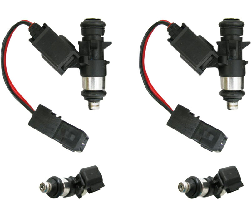 HIGH-PERFORMANCE フューエルインジェクター 8.5gm/sec at 58psi、18°spray angle 16-17FXDLS 16-17ソフテイル 08-16ツーリング エレクトリックスロットルコントロール車|アンバーピース
