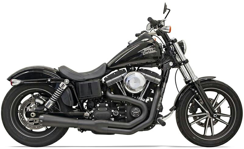 Bassani ロードレイジII MEGA POWER 2in1マフラー ブラック 1991～17年ダイナ｜アンバーピース