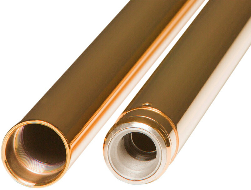 フォークチューブ 41mm GOLD:24.25” 2000~17年ソフテイル、2000~05年FXDWG、1997~13年ツーリング|アンバーピース