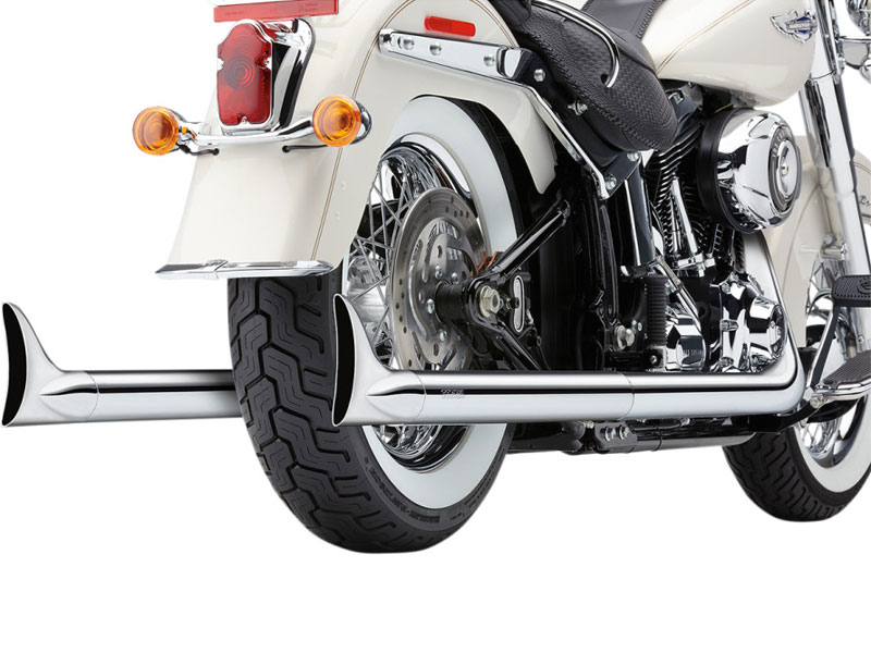 COBRA SOFTAIL DUALS エキゾースト フィッシュテールティップ 2012～17年FLS、FLST、FXS