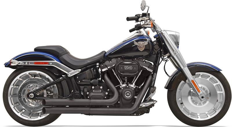 Bassani プロストリート マフラー ターンアウト ブラック 2018～24年FXBR/S、FLFB/S、2019年以降FXDRS｜アンバーピース