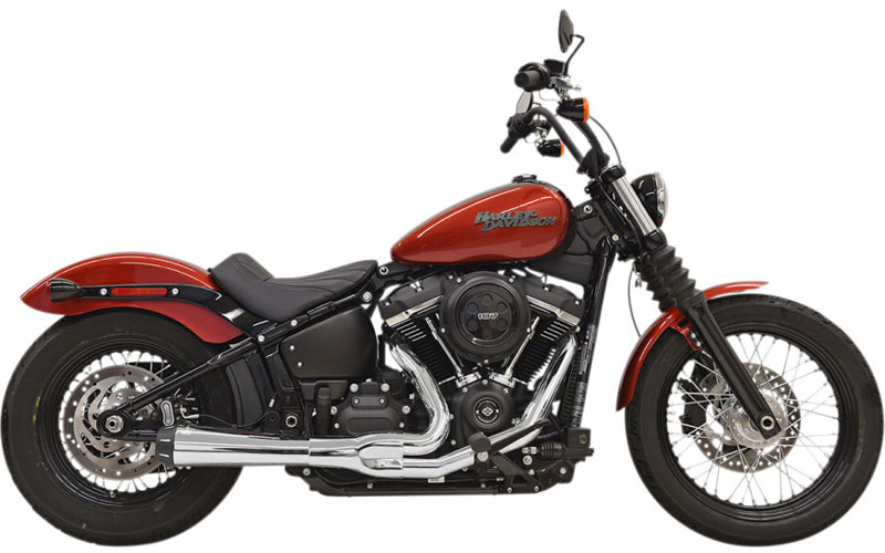 Bassani ロードレイジ 2in1マフラー クローム ショート 2018～24年FLSL、FXBB/S、FXFB/S、FXLR/S、FXST｜アンバーピース