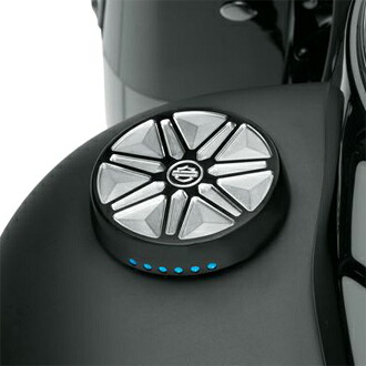 LEDフュエルゲージ・チゼル　2008～17年ソフテイル、ダイナ、ロードキング、フリーウィーラー