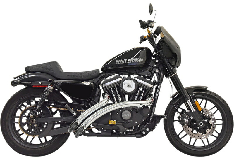 ラジアルスイーパー:2014~22年XL1200C、XL1200CX、XL1200T/本体:クローム ヒートシールド:クローム|アンバーピース