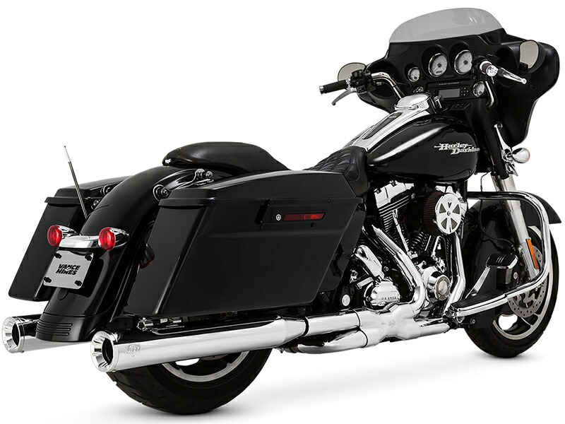 VANCE＆HINES ELIMINATOR 400 スリップオンマフラー:2017年以降ツーリング/クローム