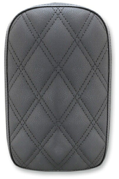 LATTICE STITCHED BLACK ピリオンパッド:幅:15.2cm x 長さ:25.4cm x 高さ:4.4cm