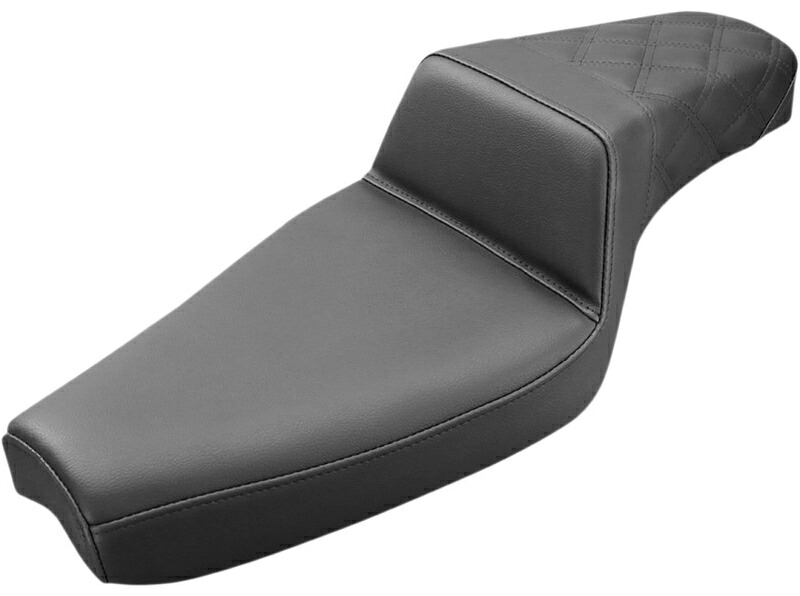STEP-UP REAR LS シート:2004～22年スポーツスター17Lタンク/ブラック｜アンバーピース