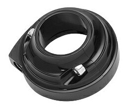 ビレット スロットルハウジング：シングルケーブル 23.5mm(Atrantis、Mini用)/ブラック