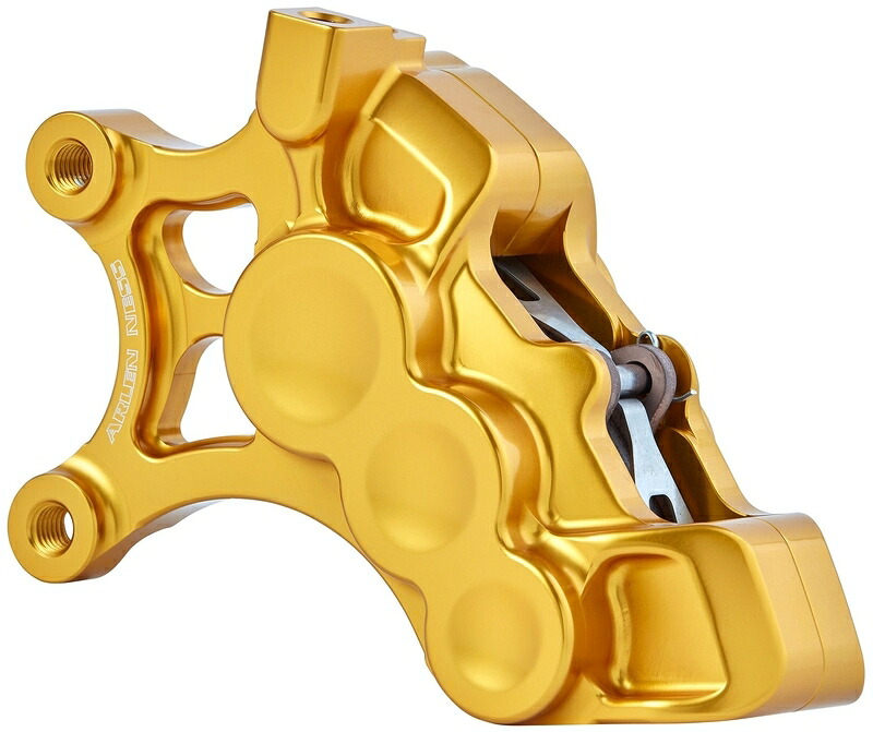 6-PISTON DIFFERENTIAL BORE ブレーキキャリパー ゴールド:左側:14インチローター用　2006～22年モデル