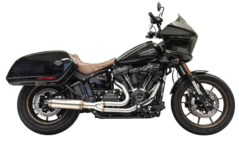 SUPER BIKE ステンレス 2in1マフラー:2018~24年FLSB、2022~24年FXLRST